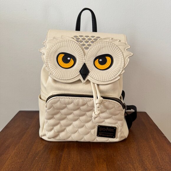 Loungefly Handbags - Lougefly x Harry Potter Hedwig the owl Faux Leather Mini Backpack Bag Purse